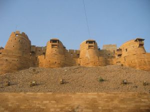 The Jaisalmer fort, a close up